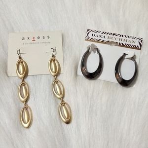 Earrings, 2 Pairs